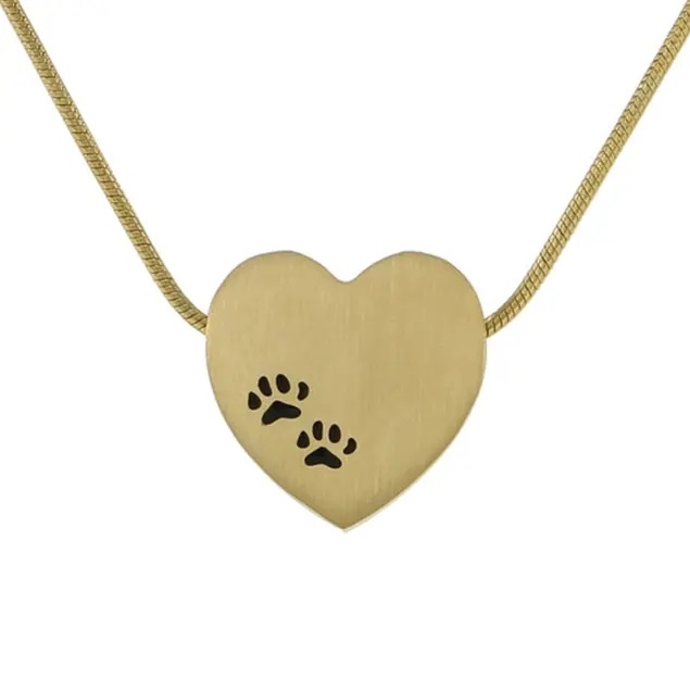 Bronze Heart w/Paws