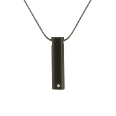 Onyx Cylinder w/Cubic Zirconia