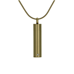 Bronze Cylinder w/Cubic Zirconia