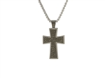 Charcoal Cross Pendant