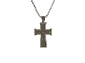 Charcoal Cross Pendant