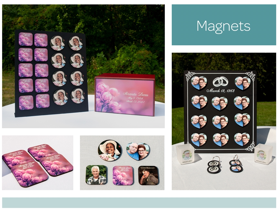 <small>Mementos-Gifts to Remember<br>Custom Magnets</small>