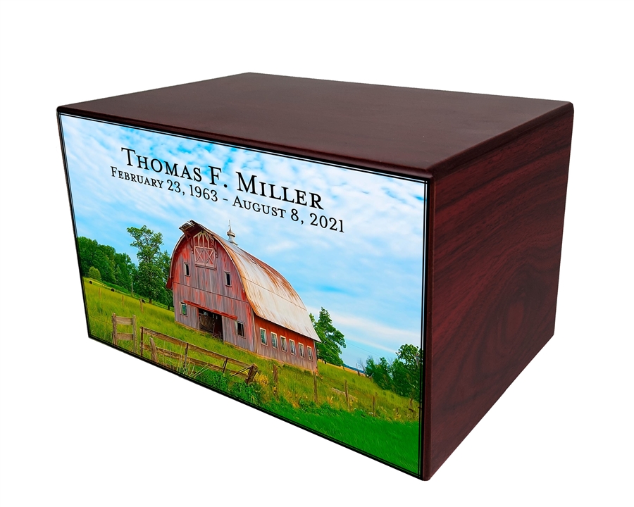 Serenity Horizontal Urns <br><small>Front Printed Only FS <br>Elevating Memories</small>