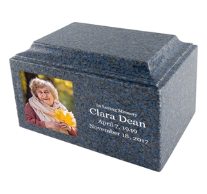 Acropolis Granite Blue Keepsake<br>Tribute Collection <br><small>Elevating Memories</small>