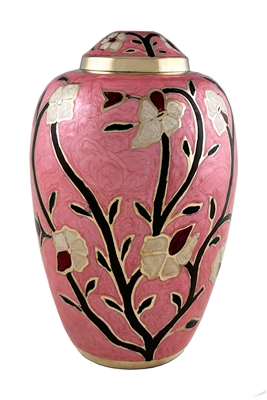 Enameled Flowers Pink  -FS