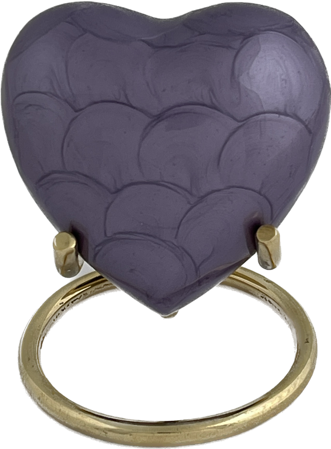 Pearl Lavender Heart - HS