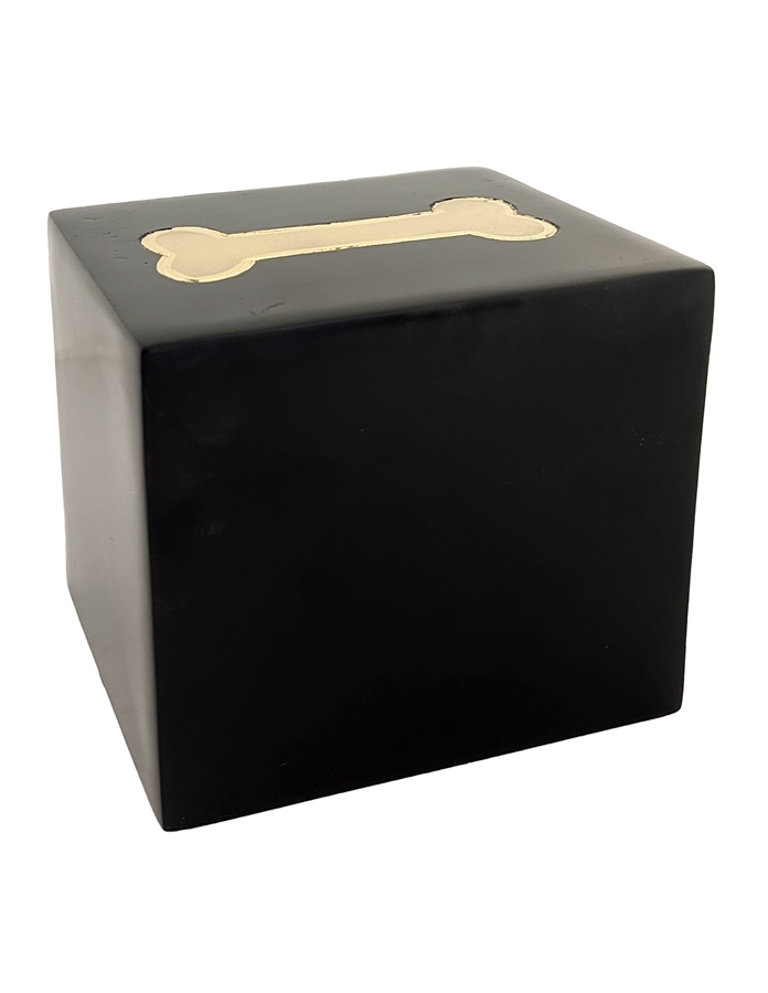 Black Cube with Dog Bone - SS