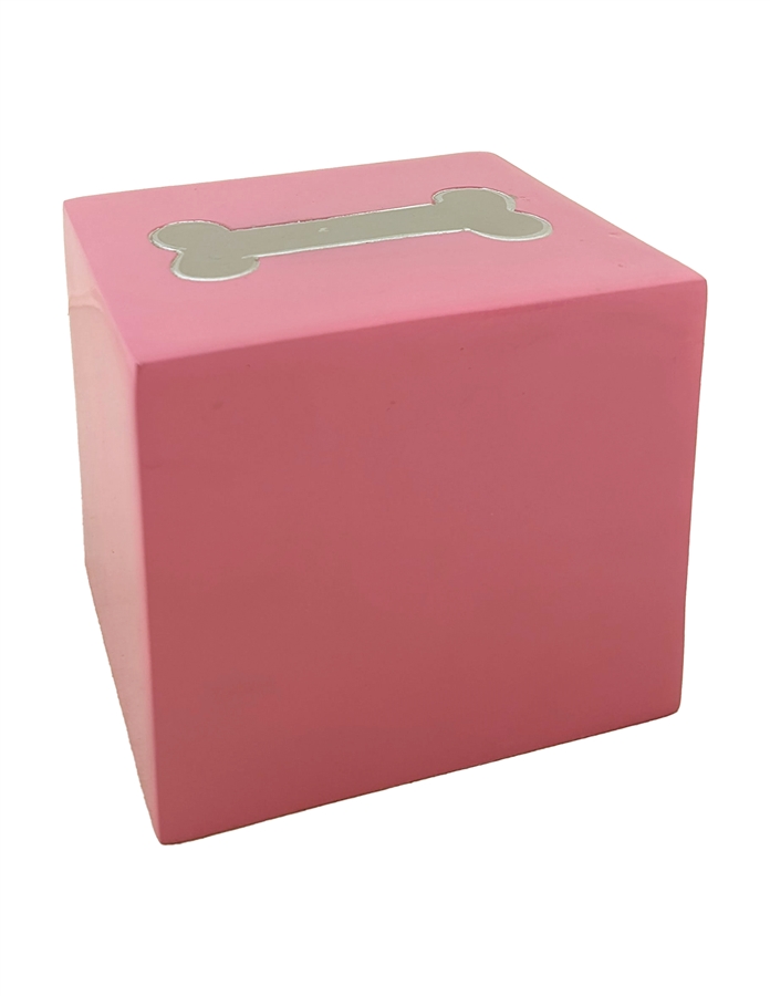 Pink Cube with Dog Bone - SS