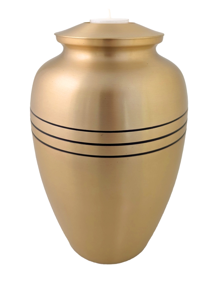 Brass Tealight (3 Stripes)-FS